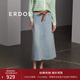 ERDOS 春夏復古A字牛仔長(cháng)裙都市休閑風(fēng)復古女半身裙可水洗 經(jīng)典藍 L 165/72A