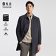 雅戈爾【羊絨羊毛+鵝絨內膽】冬季男士大衣商務(wù)翻領(lǐng)保暖通外套 015110C