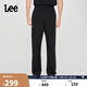 Lee25新品經(jīng)典舒適直筒字母Logo織標男士日常休閑布褲潮流