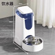 嬉皮狗（hipidog）狗狗喝水器貓咪布偶飲水機(jī)喂食器自動喂水器不插電神器碗寵物用品 白色不銹鋼款飲水器 犬貓通用