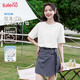 班尼路（Baleno）純棉寬松短袖t恤女2025夏季新款純色透氣時(shí)尚通勤風(fēng)百搭休閑上衣