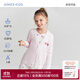愛(ài)慕兒童愛(ài)慕兒童奶皮雪芙酪酪女孩開(kāi)衫長(cháng)袖上衣/套頭上衣長(cháng)褲 開(kāi)衫上衣 160