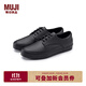 無(wú)印良品 MUJI 男式 不易疲勞 平頭鞋 （男士） 鞋子 EIB24A4S 黑色 260mm /42碼（2.0）