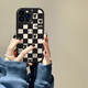 圣圖朗小羊皮格子暴力熊適用蘋(píng)果15手機殼新款iphone16ProMax潮牌13情侶12鏡頭全包11創(chuàng  )意軟14plus防摔套 小羊皮黑色-多個(gè)暴力熊  iPhone 16 pro max