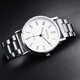 手表男士電子機芯石英表皮帶禮品學(xué)生商務(wù)男士腕表 數字白面