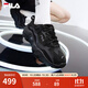 斐樂(lè )（FILA）官方跑步鞋女鞋掠奪者 2休閑鞋慢跑運動(dòng)鞋情侶百搭休閑鞋 黑-BK 38