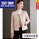 羅蒙（ROMON）法式小香風(fēng)外套女春秋2025年新品高端氣質(zhì)名媛短款休閑粗花呢上衣 杏色  優(yōu)質(zhì)面料 M 建議100斤以下