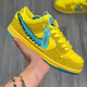 莆田男鞋新款純原跳舞小熊聯(lián)名休閑板鞋氣墊男女情侶鞋運動(dòng)鞋 黃藍(氣墊+摩擦吱吱響) 42