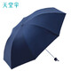 天堂傘銀膠三折傘折疊防曬防紫外線遮陽晴雨傘兩用可定制印刷logo 藏青-銀膠晴雨兩用-單人傘 8骨
