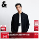 杰克·瓊斯（JACK&JONES） 男裝秋季商務休閑通勤上班純棉舒適純色寬松長袖襯衫225305017