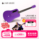 拿火吉他（LAVAGUITAR）【五月天同款】LAVA ME 4智能民謠吉他初學(xué)者超輕碳纖維演奏樂(lè )器 36英寸紫色【基礎套裝】