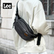 Lee運動(dòng)胸包男2025新款斜挎包時(shí)尚簡(jiǎn)約單肩包通勤小背包女 黑色
