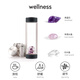 VITAJUWEL【超值購】德國活力寶石杯玻璃杯女高顏值水晶家用辦公室泡茶杯 經(jīng)典松弛雙層杯+茶濾器360ml