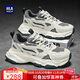 海瀾之家HLA男鞋百搭時(shí)尚運動(dòng)鞋子男舒適透氣休閑鞋子男 M178白灰色41