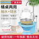 美能迪 自動(dòng)上水燒水壺高硼硅玻璃養生壺智能電熱水壺加熱一體式取水抽水器便攜式飲水機桶桌兩用 1L 藍色玻璃養生壺款516C