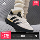 adidas ADIPUFF面包鞋柔軟舒適保暖棉鞋秋冬阿迪達斯官方輕運動(dòng)   漢玉白/黑色/淺橙黃（推薦選大半碼）   42