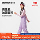 迪卡儂（DECATHLON）兒童滑雪褲冬季加厚防水保暖滑雪運動(dòng)單板寬松棉褲背帶褲 紫色 125cm /7-8歲
