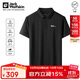 Jack Wolfskin狼爪polo杉男春夏吸濕速干短袖t恤舒適上衣5033261 深灰色 2XL 