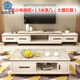 速橡優(yōu)廣東佛山家具  大理石電視柜茶幾組合套裝現(xiàn)代簡(jiǎn)約客廳可伸縮巖 B款小戶型電視柜+1.3米茶幾 大理石面/巖板臺(tái)面(帶貨安裝)