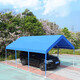停車(chē)棚帳篷家用室外遮陽(yáng)車(chē)棚私家車(chē)蓬雨棚汽車(chē)移動(dòng)車(chē)庫(kù)簡(jiǎn)易防曬篷 3x6藍(lán)停車(chē)棚 【配送固定螺絲】
