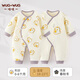 wua·wua新生兒衣服春秋季嬰兒連體衣夾棉保暖初生寶寶秋冬季0-3-6月睡衣 保暖椰椰龍兩件裝（特價(jià)款） 59cm 【1-3個(gè)月體重8-12斤】
