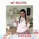 HOLLISTER25秋冬新款寬松抓絨字母套頭連帽衫衛衣女裝352-5187 粉色 XXS (160/80A)