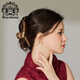Royal sasa皇家莎莎珍珠抓夾女后腦勺慵懶風(fēng)網(wǎng)紅大號(hào)高級(jí)感頭發(fā)夾子氣質(zhì)女 焦糖色CC
