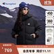 Champion冠軍連帽羽絨服女新款潮牌短款保暖加厚外套戶(hù)外 黑色 M 