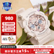 卡西歐（CASIO）送女友七夕情人節禮物BABY-G G-SHOCK北極光時(shí)尚潮流運動(dòng)女士手表 GMA-S120MF-4A金屬裸粉