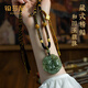 鉑莎尼雙面貔貅和田玉吊墜男款女士玉石項(xiàng)鏈玉佩掛墜手工精編 不刻字