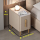 臥室床頭柜臥室2025新款小型家用收納柜超窄極窄邊創(chuàng  )意小床頭柜 卡其色（普通款）雙抽 48cm高 30cm寬*40cm厚