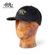 RRL男女同款 經(jīng)典款RRL牧場(chǎng)徽標斜紋布棒球帽RL93802 001-多色 ONE