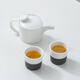 閩煜亞朵五星級酒店同款茶具酒店茶具拼色一壺兩杯陶瓷休閑茶具套裝 亞朵一壺兩杯(拼色杯)