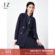 玖姿（JUZUI）商場(chǎng)同款職業(yè)通勤西裝女裝春款風(fēng)衣外套JWDC41301 深紫 L