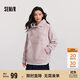 森馬（Semir）史努比系列衛衣女中長(cháng)款假兩件圖案冬oversize搖粒絨101724116019
