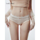 LADYALLURE「LA」Liv·麗芙 | 軟線(xiàn)系列*陽(yáng)光感純欲女孩蕾絲花邊女士甜內褲 黑色 M