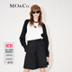 MO&Co.MC刺繡棉質(zhì)寬松T恤美式復古打底衫情侶裝t恤純棉T恤摩安珂 本白色-第2批 M 165