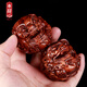 木辭木雕把玩手球老年人實(shí)用生日禮物父親節(jié)禮物爺爺長(zhǎng)輩祝壽桌面擺件 獅子手球 一對(duì)