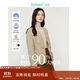 茵曼輕薄簡(jiǎn)約無(wú)領(lǐng)短款羽絨馬甲冬女裝內搭外穿外套上衣 淺卡其 S
