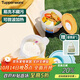 特百惠（Tupperware）微波水晶湯碗460ml*2可微波便當飯盒學(xué)生上班族 藍+橙色送便攜袋