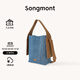 Songmont山下有松掛耳系列托特包牛仔藍中號慵懶通勤斜挎包 中號 丹寧藍 現貨