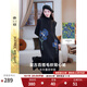 兩三事梵高針織背心裙2024秋冬新款黑色毛衣內搭連衣裙 鳶尾遐想 黑色 S