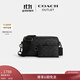 蔻馳（COACH）奧萊男士男包經(jīng)典標志AXEL斜挎包單肩包通勤百搭 QB/炭黑色/黑色