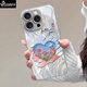 CONRICK蘋果16ProMax手機殼新款羽紗油畫愛心防摔鏡頭全包iPhone16Pro保護套時尚個性可愛女款 【羽紗油畫愛心花】玻璃背板*鏡頭全包 iPhone16 ProMax