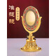 雙面蓮花準提鏡合金密宗供具唐家用供奉用品準提佛母寶鏡密宗擺件