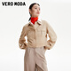 VEROMODA【麂皮外套系列】夾克外套2024新款寬松女美拉德穿搭曠野美拉德 C13淺卡其色-C 160/80A/S