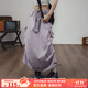 馬登女裝 山系戶外工裝裙子降落傘裙夏秋不規(guī)則休閑長(zhǎng)款a字半身裙 香芋紫 馬登工裝 S