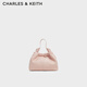CHARLES&KEITH時(shí)尚柔軟鏈條單肩云朵包女生日禮物CK2-10151320 Light Pink淺粉色 S