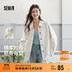 森馬（Semir）牛仔外套女中長(cháng)款落肩寬松夾克2025春秋棉質(zhì)通勤109125108014