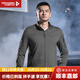 龍牙（Dragon Tooth）【張譯同款】三代幻刃輕量抓絨外套男戶外休閑運動機能開衫外套 深灰綠 M 175/96A 141-155斤